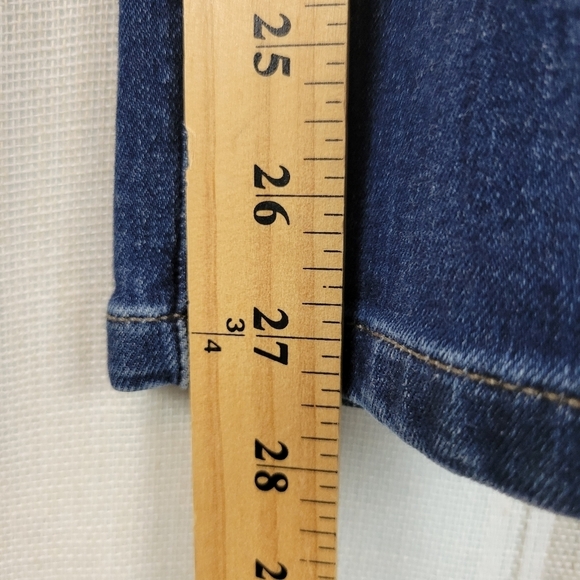 DL1961 Maternity Mid Rise Skinny Ankle Jeans Angel Thornton Size 27 - Picture 7 of 15